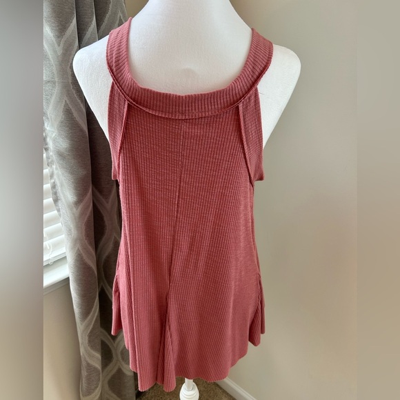 Pink Sleeveless Ribbed Top - Picture 4 of 7